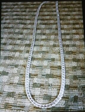 Sterling Silver Rope Chain Necklace - Silver